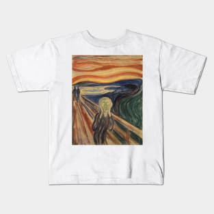 The Scream by Edvard Munch Kids T-Shirt